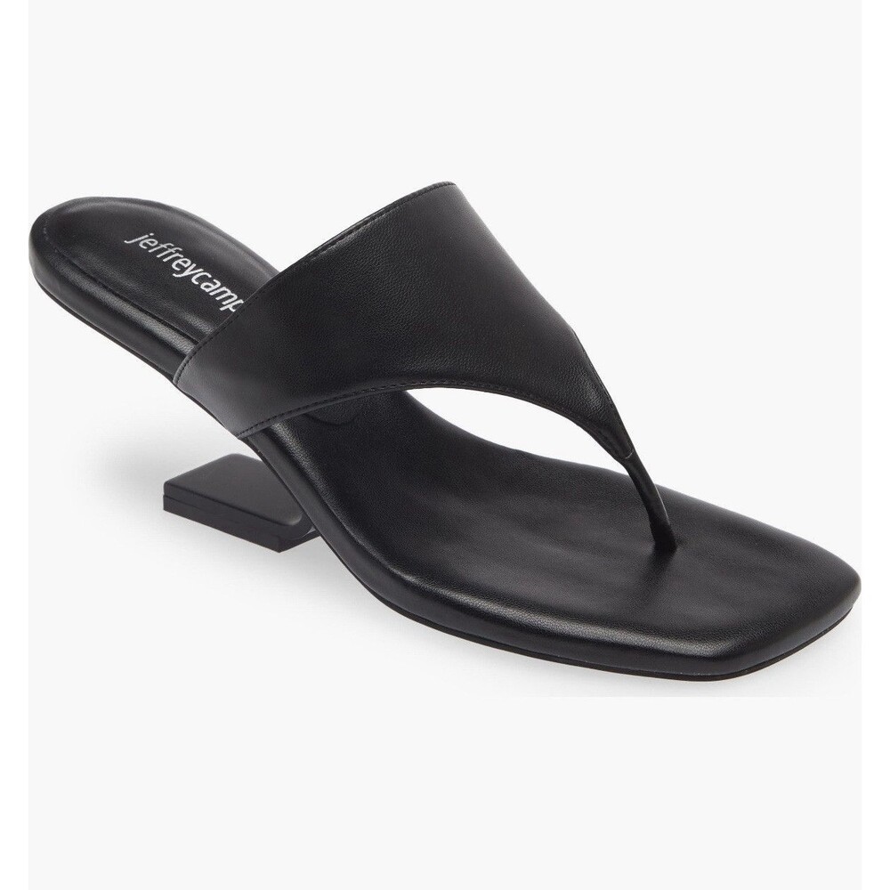 JEFFREY CAMPBELL Easy-peasy Sandal In Black/ Black 7.5 NWOB